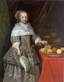 Een 8-jarig meisje met een fruitschaal, 1660.
