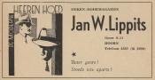 advertentie - Heren-modemagazijn Jan W. Lippits